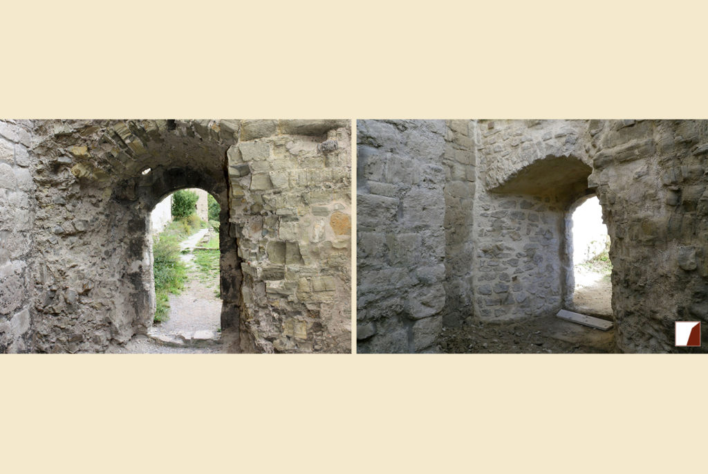 Bogenmauerwerk von Innen vorher & nachher