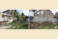 Stadtmauer vor und nach der Sanierung